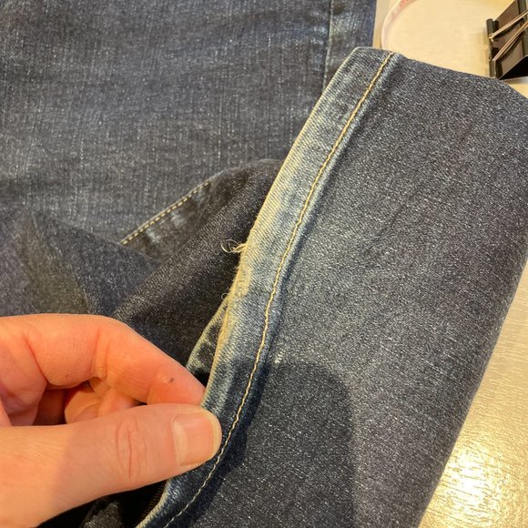 👖 GUC AG Adriano Goldschmied The Jessie Curvy Boot Cut Bootcut 32R Dark Wash Y2K - Picture 15 of 16